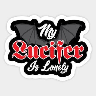 My Lucifer Is Lonely - Demon Wings Sticker